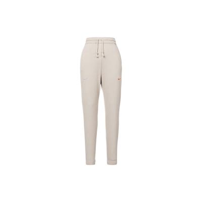 Therma-Fit Solid Logo Drawstring Fleece Sweatpants Women Bottoms Cream DO6969-236
