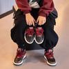 Boys' Winter 2025 Sun Wukong Black High-Top Fleece-Lined Cotton Shoes for Girls—Warm and Stylish Sports Shoes.