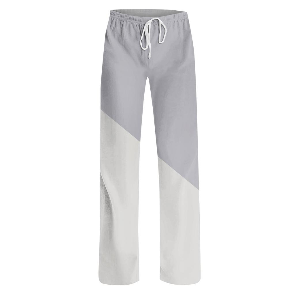 Damen Pyjamahose Nachtwäsche Lässige Hose mit Kordelzug und elastischer Taille Bequeme gerade lockere Yogahose