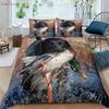 Cute and Fun Dog 3d Printed Duvet Cover Duvet Cover Pillowcase 3-piece Set 100% Polyester Machine Wash