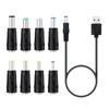 8 In1 Multi Types 5V Usb To Dc To 5.5*2.1Mm Usb Charging Cord Power Plug Converter Adapter For Laptop Etc