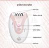 Keda-216 Rechargeable Unisex Electric Epilator: Full Body and Private Area Shaver
