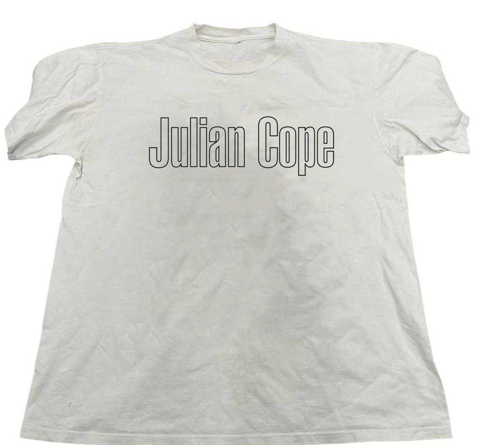 Julian Cope Logo White Cotton Shirt Full size S-5XL Unisex CS348 XXXXL