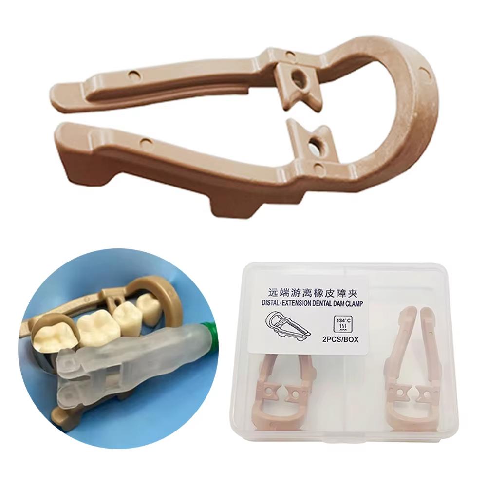 Morsetto per Diga Dentale Nigf Estensione Distale Premolare Clip Barriera in Gomma Morsetto per Resina Strumenti per la Riparazione di Denti Lunghi Corti