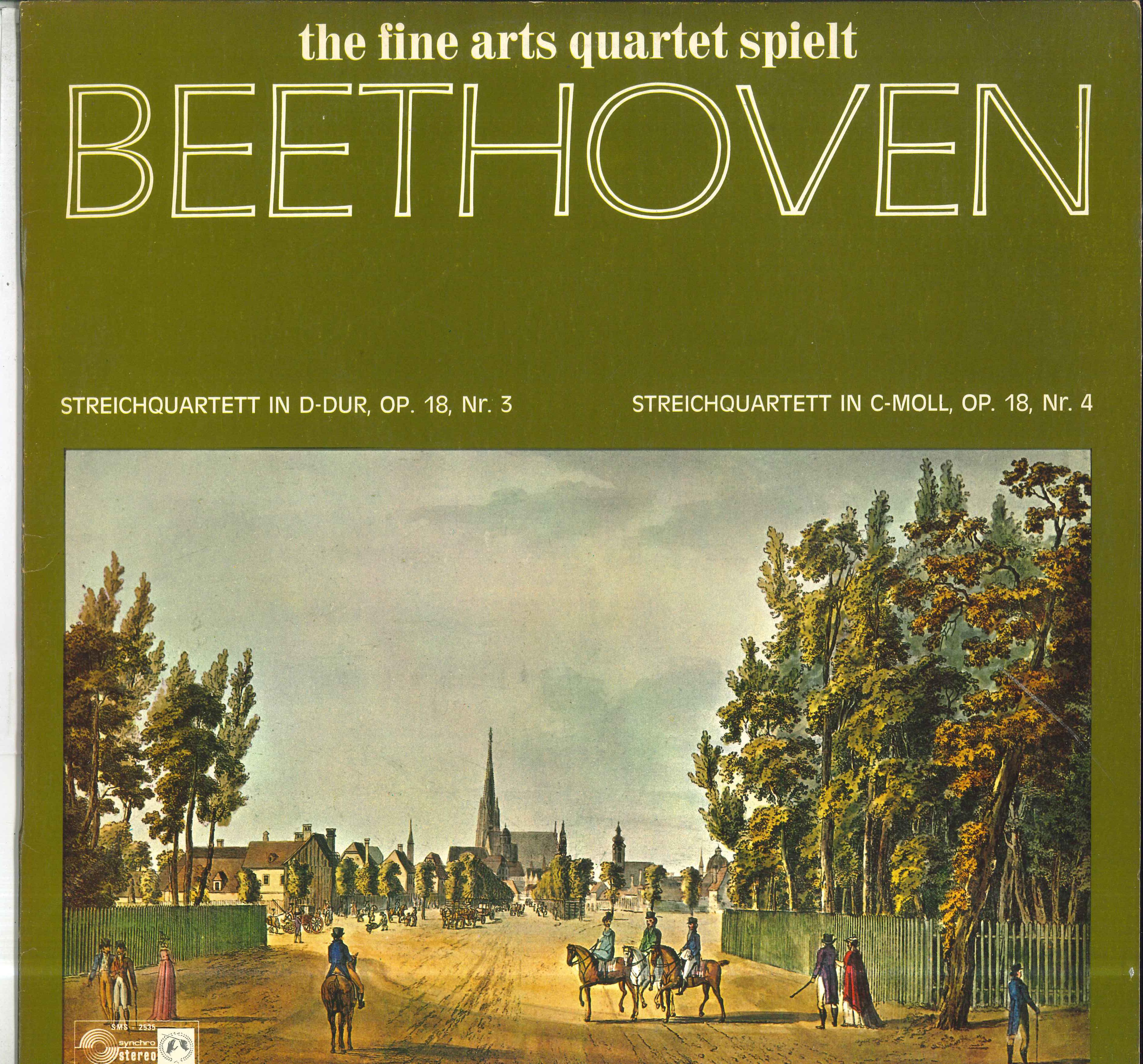 

LP Record FINE ARTS QUARTET Beethoven Streichquartett In Ddur SMS2535 CONCERT HALL Germany Classical Used