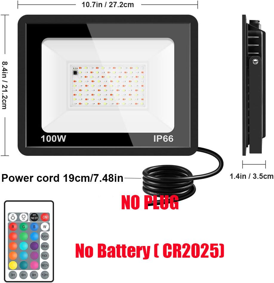 Rgb Spotlight For Street 110V 220V 30W 50W 100W Led Color Changing Rgb Flood Light Outdoor Projector Reflector Rgb Floodlight