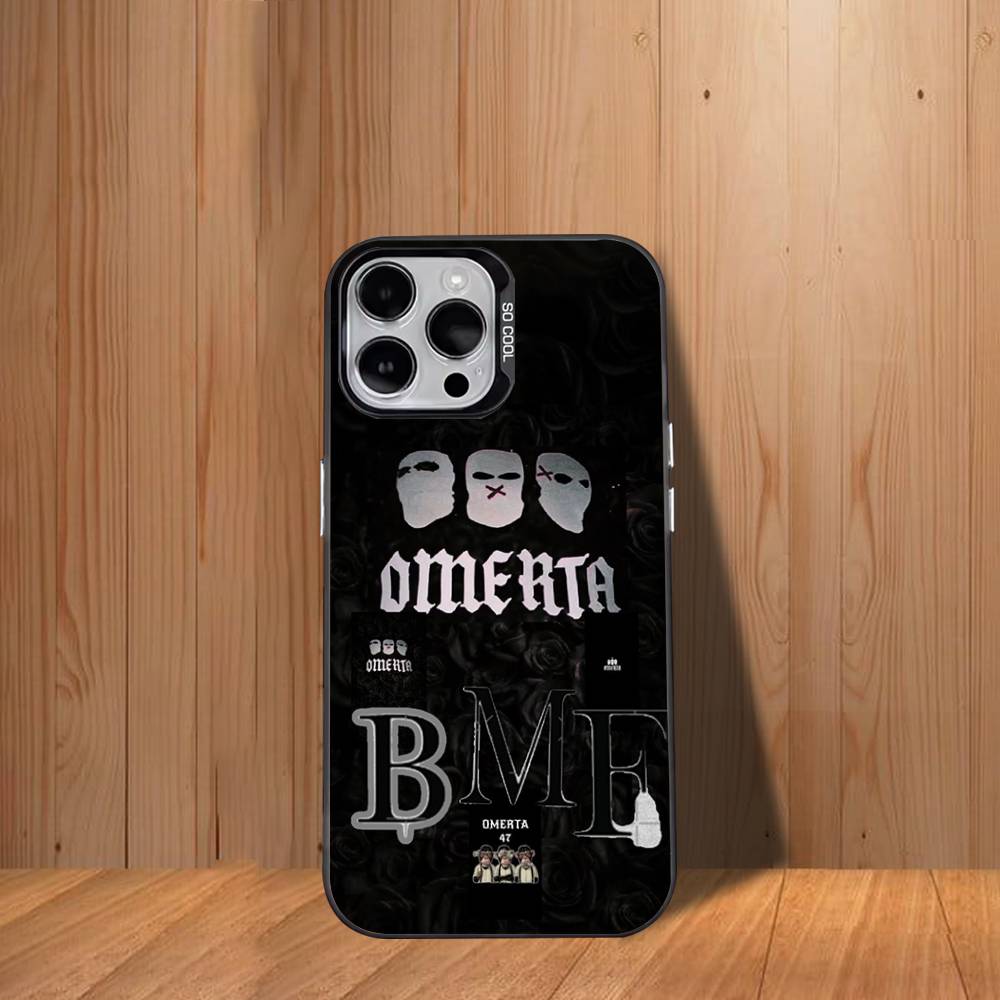 O-Omerta M-Maes 47 Phone Case For iPhone 17,16,15,14,13,12,11,Mini,Pro,SE,MAX White Matte Shockproof Cover