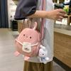 Sommer Süße Handy Tasche Japanische Leinwand Umhängetasche Damen Kleine Frische Mädchen Mini Cartoon Hase Umhängetasche