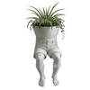 Nordic Succulent Plant Pot Succulent Personality Half Body Jeans Skirt Resin Crafts Lazy Potted Plant