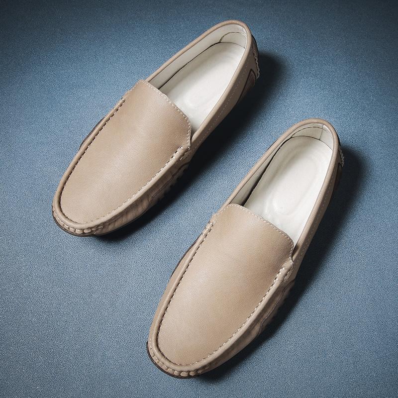 Men's Moccasins Casual Leather Shoes Slip On Loafers