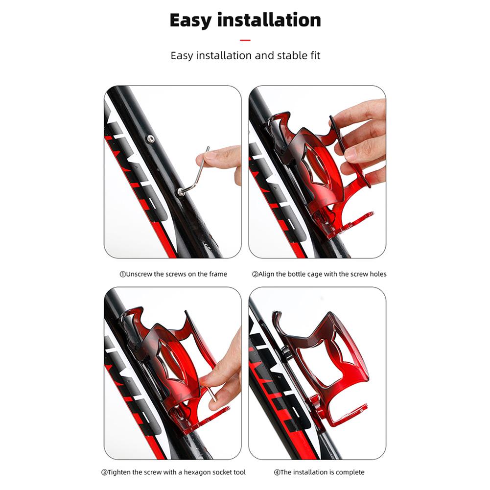 Bike Water Bottle Cage Lightweight Road Mountain Bicycle Bottle Holder Anti Slip Durable PC Bicycle Drink Kettle Holders