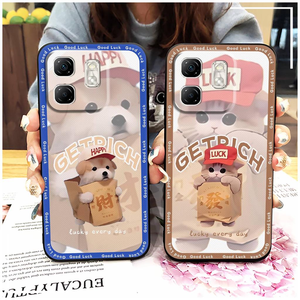 Dirt-resistant Couple Phone Case For infinix Hot50i/Smart9/X6531/X6532 Fashion Design Cute TPU Graffiti Back Cover