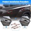 Door Handle Cover Protector for H-yundai Santa Cruz 2022 2023 2024 Accessories, ABS Car Exterior Door Handle Cover Trim 5Pcs (Sliver)
