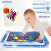 Square Circle Inflatable Baby Water Play Mat Infant Toddler Kid Tummy Time Water Pad Cushion Early Educate Develop Activity Gift