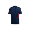 Adidas Training Casual Soccer Short Sleeve T-Shirt Men Tops Navy-Blue EH5700