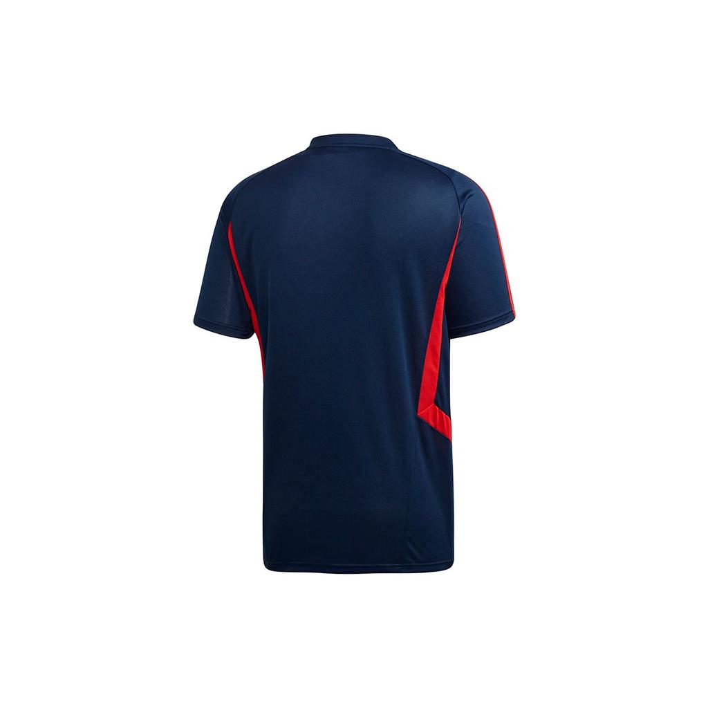 Adidas Training Casual Soccer Short Sleeve T-Shirt Men Tops Navy-Blue EH5700