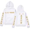 Mens Oversized Hooded Sweatshirt Streetwear Casual Winter Top Cotton Blend Long Sleeve Loose Fit