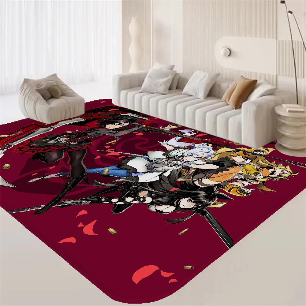 Anime Characters R-RWBY Bathroom Mat INS Style Soft Bedroom Floor House Laundry Room Mat Anti-skid Welcome Doormat