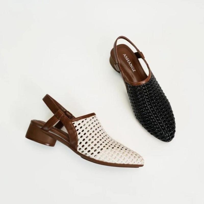 Fashion 2025 Fashion Ladies Shoes Closed Toe Women's Sandals New Color Matching Office and Career Hot Sale Best Seller High Heelszapatos