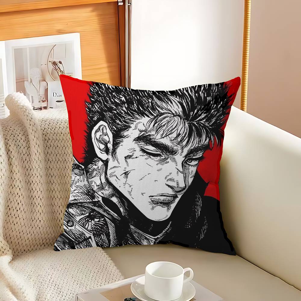 Anime BerserkS Pillow Cushion Cover Pillowcase Living Room Sofa Home Decor Customized