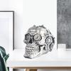 Resin Skull Statue Mechanical Death Skeleton Head Living Room] Tabletop Collectible Figurines