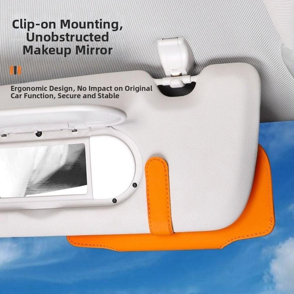 Magnetic Car Glasses Case Wear-Resistant Sunglasses Clip  Car Organizer