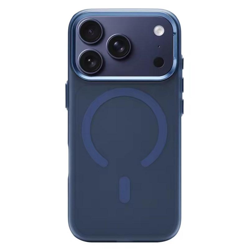 Metal Lens Matte Frosted Translucent For Magsafe Case For iPhone 17 Pro Max 17Pro 16 15 Pro Max Magnetic Wireless Charging Slim Hard PC Cover