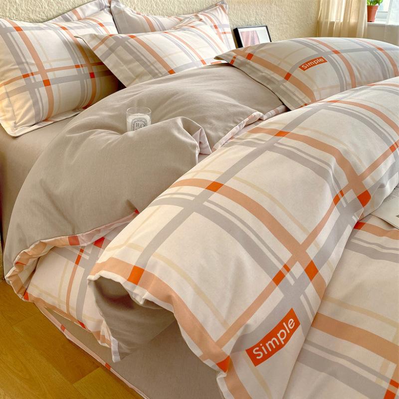 Home Textiles 60 Long-Staple Cotton Pure Cotton 4Pcs Set Cotton Bed Sheet Quilt Cover 3Pcs Set Bed Hat Class A Maternal And Infant Grade