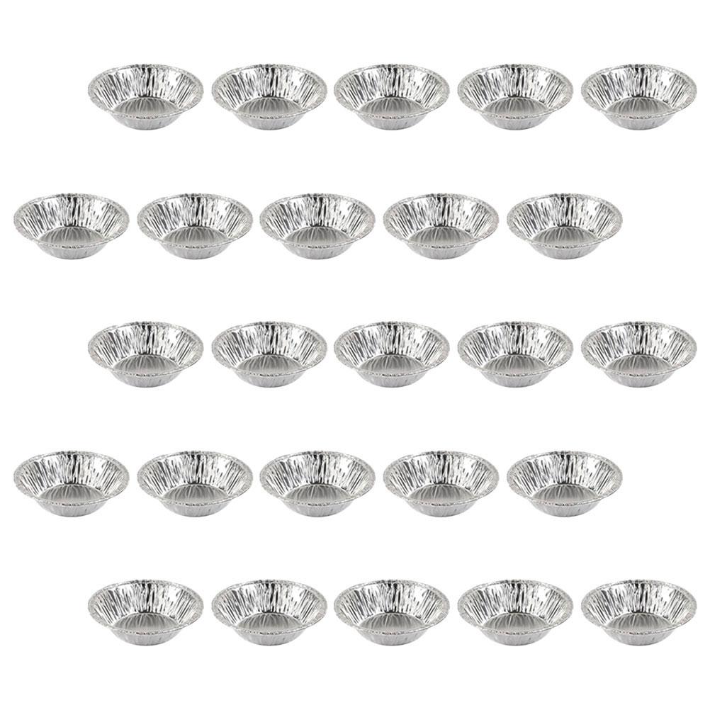 Muffin Cake Cups Egg Tart Mold Disposal Baking Tools Foil Mini Pie Tins Silver Cupcake Liners
