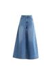 Damen Hellblaue Weitbeinige Jeanshose - Frühjahr 2026, Petite Neun-Zehntel-Länge, Locker geschnittene Rockhose