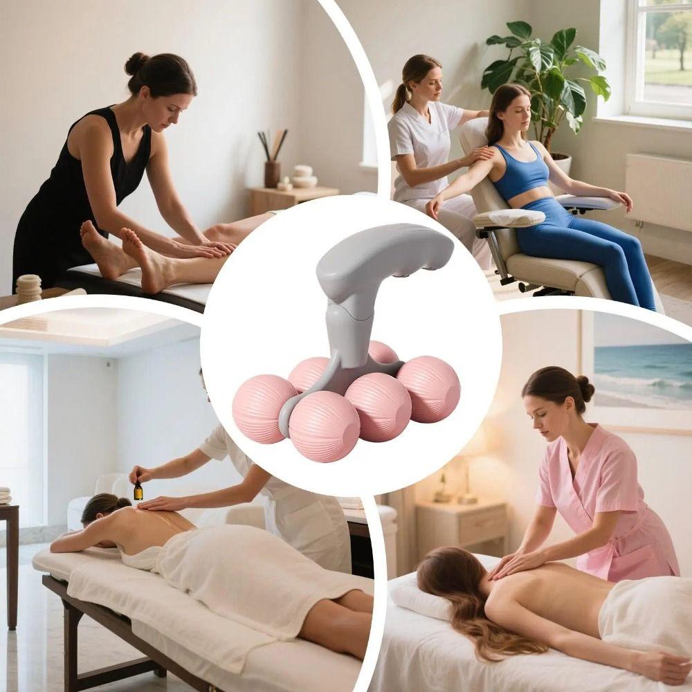 Spine Relaxation Neck Massager Roller Portable Cervical Spine Massager Muscle Rolling Ball  Body