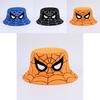 Cartoon Spider Fisherman Hat With Sun Protection For Kids Outdoor Summer Casual Wear