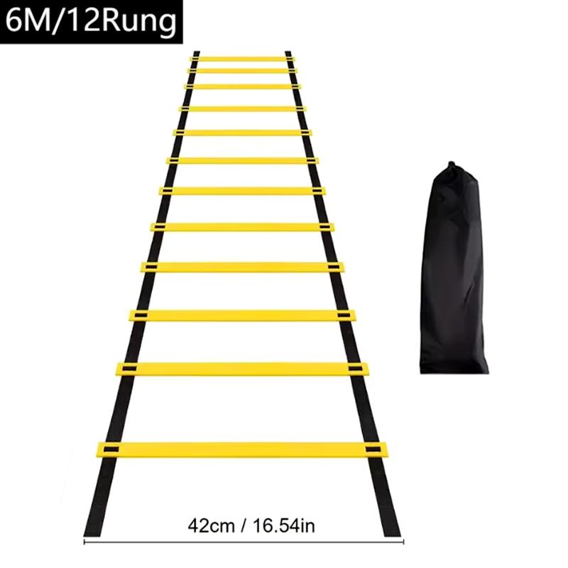 Agility Ladder 15 Rungs Heavy Duty Speed Ladder Portable for Football Training Agility Coordination in Gym Workouts