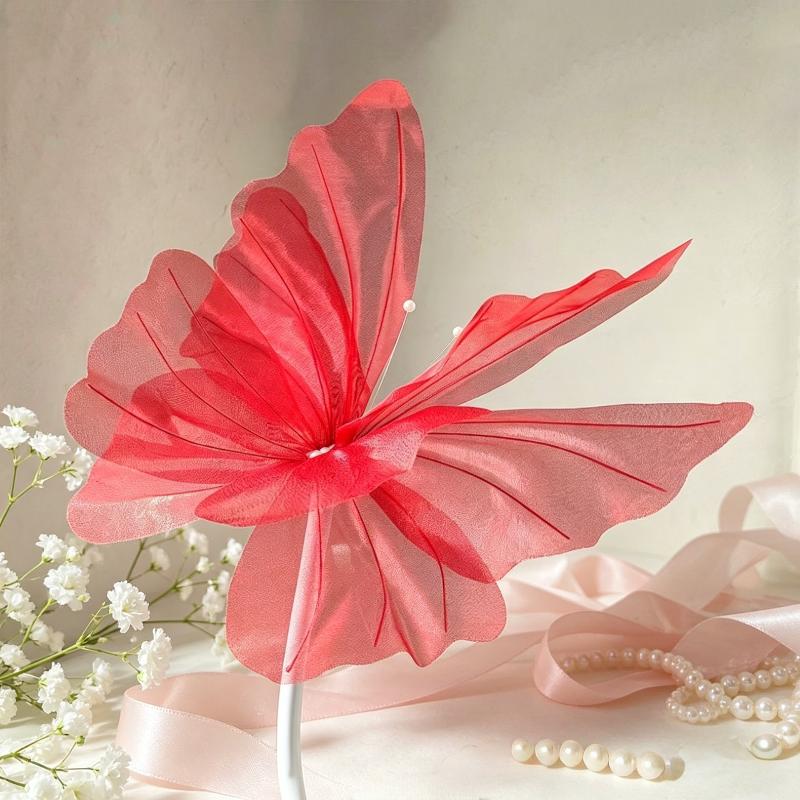 3D Large Lifelike Simulation Butterfly 50cm 1Pcs Waterproof Decor for Wedding Outdoor Lawn Birthday Festival Decoration