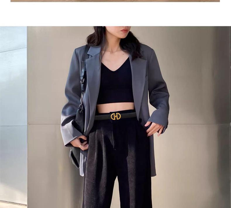 Elegant Women's Genuine Leather Belt: Versatile, Stylish, and Decorative for Jeans