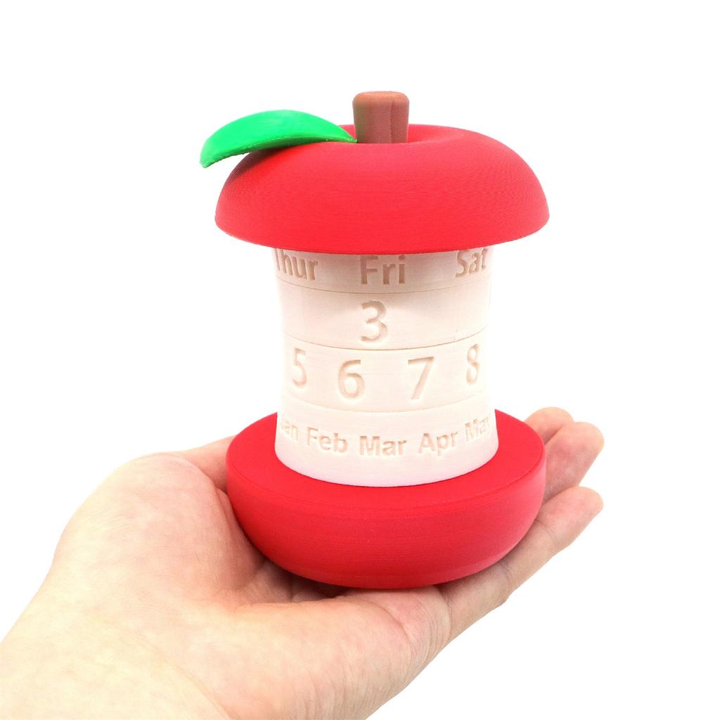 3D Printed Rotating Calendar Creative Perpetual Calendar Desktop Decoration Ornaments Fruit Shape Suitable For Home Or Environmental Display