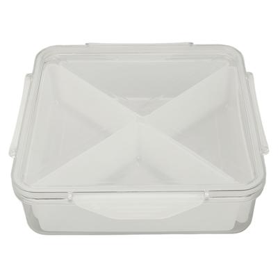 Storage Organizer Box Dividing Design Square Clear Stylish Versatile Nuts Storage Containers with