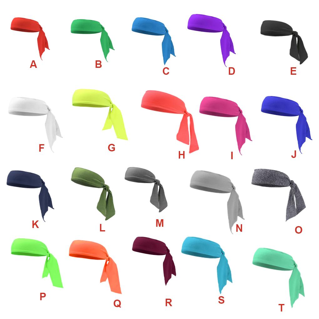 Fashion Sports Headband Adjustable Back Sweat Bands Quick Dry Multicolor Athletic Hair Styling Accessories for Tennis Basketball