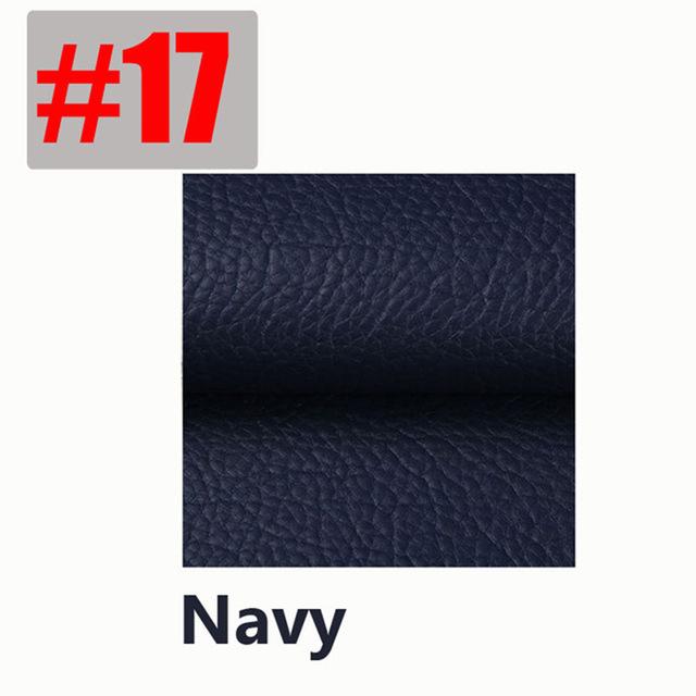 50X135CM Lengde PU Lær Selvklebende Fikseringssubsidier Simuleringshud bak Siden den Klebrige Gummilappen Lær Sofastoffer