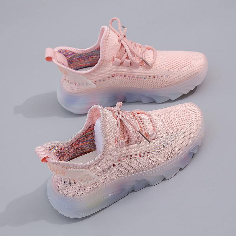 

Fashion Designer Shoes for Women Sneakers Breathable Comfortable Mesh Sports Running Vulcanize Shoes Ladies Tennis Sapatos De Mujer 35 розовый
