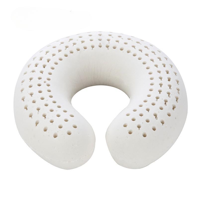 Natural Latex U-shaped Pillows Neck Pillow On the Airplane Ealth Care Orthopedic Massage Pillow for Travel