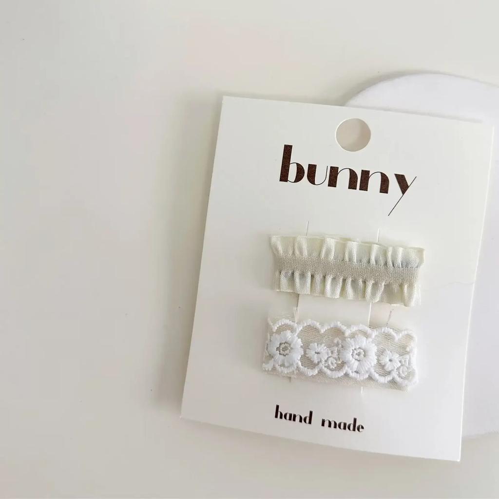 Vintage Lace Bowknot Hair Clip for Baby Girls Retro European Style with Floral Design Girl Bang Side Clip Lovely Kids Headwear