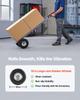 Hand Truck, 226.9 kg Load Capacity, Heavy-Duty Hand Truck Dolly with Non-Slip Wheels & Handle, Aluminum Alloy Portable Trolley Dolly with Tie-down