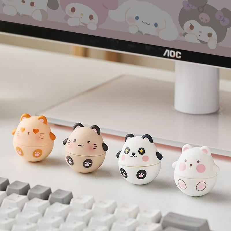 

Cute Spherical Mini Tumbler Ornament - Resin Decompression Desktop Décor Gift