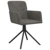 Dining Chairs 2 Pcs Swivel Dark Grey Velvet