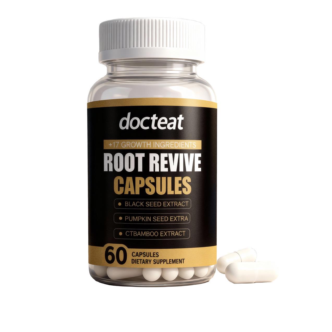 

DOCTEat Black Seed Oil Hair Root Nutrition Capsules – Gentle Daily Hair Care Supplement