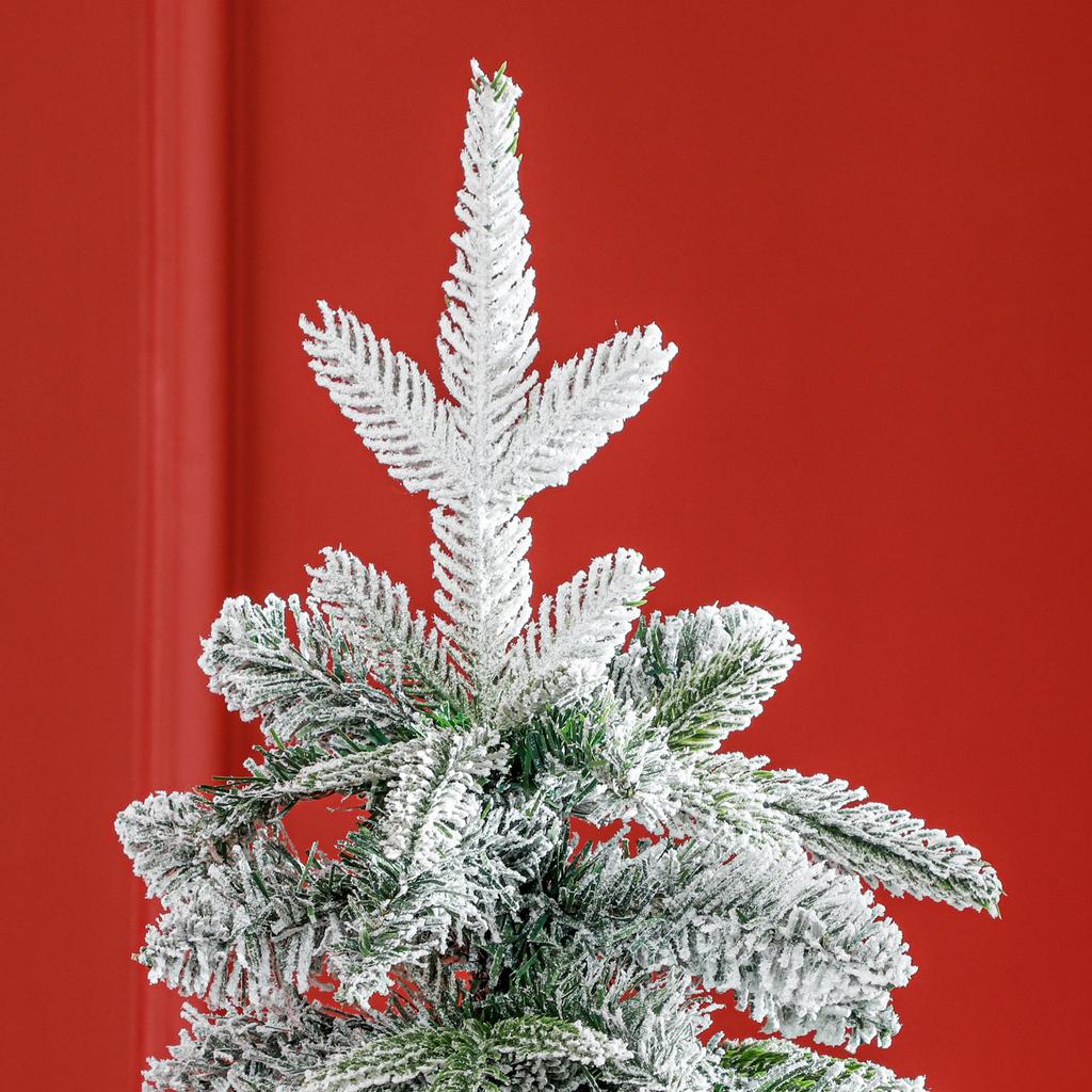 6ft Snow Covered Unlit Artificial Christmas Tree
