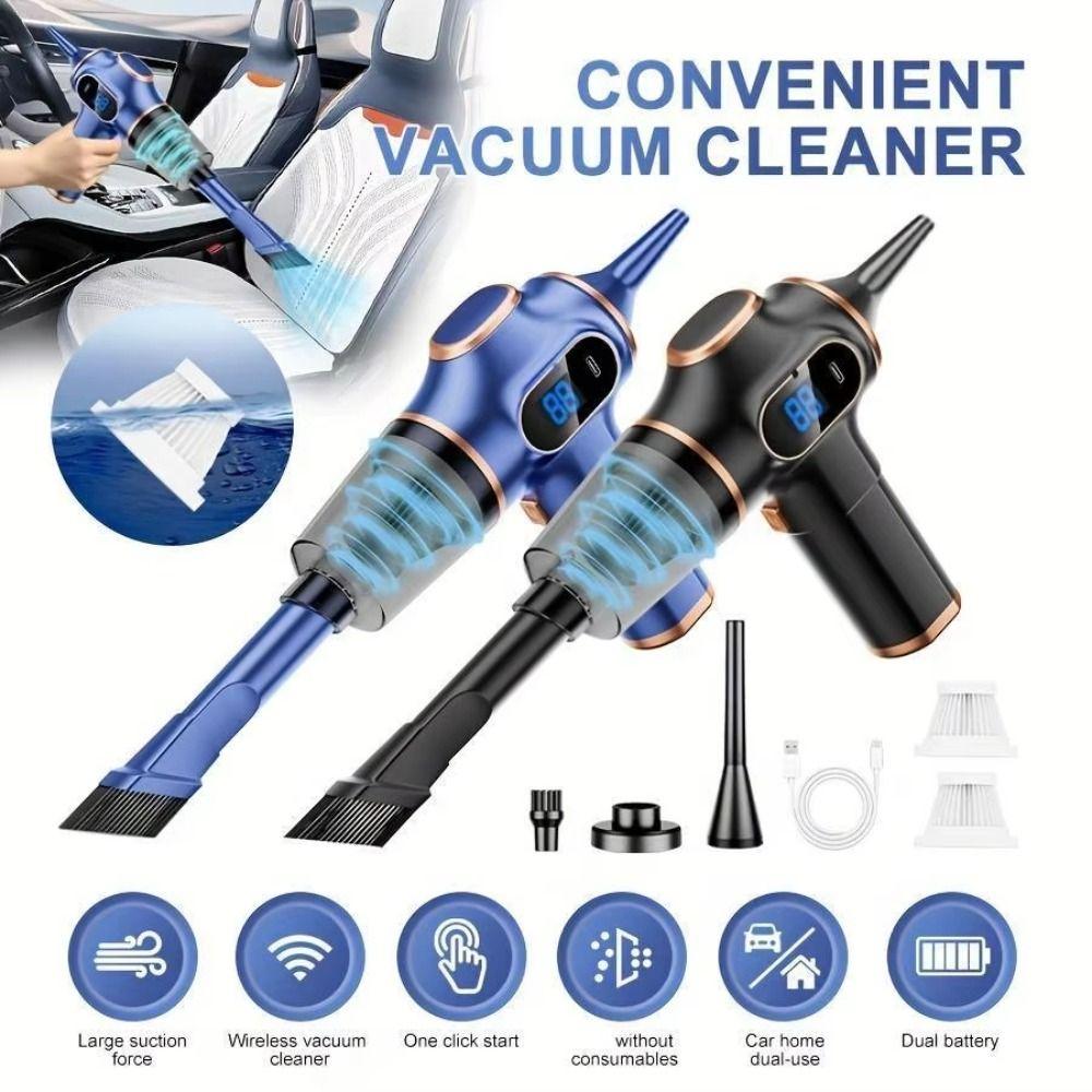 LCD Display Wireless Vacuum Cleaner 4500Pa High Power Portable Vacuum Cleaner  Car Cleaning