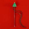 Lovely Cat Plush Toy Cat Wand Toy Fishing with Plush Reindeer for Indoor Cats Kitten Playing Teaser