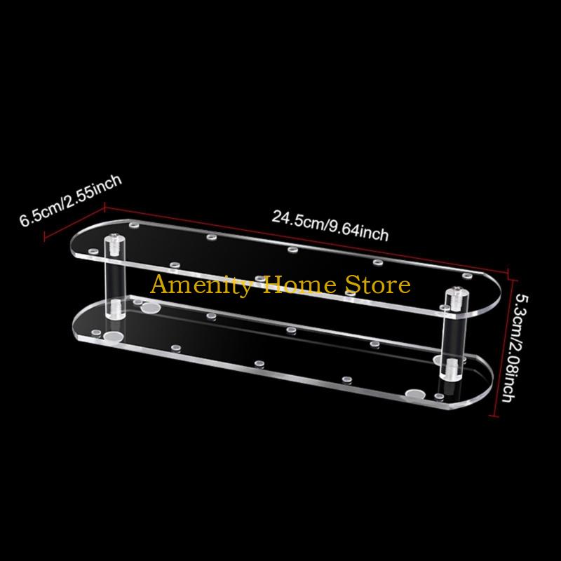 F26C 2 Pack Clear Acrylic Candy Rack 10 Slot Stabilized Treat Stand for Baking